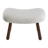 Leisure Chair Ergonomic Upholstered Armchair & Footrest Bedroom Living Room Home