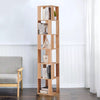 190cm Rotating Bookcase, Freestanding Bookshelf for Living Room, Corner Bookcase