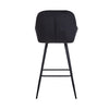 2 PCS Bar Stools Velvet Padded Seat ＆ Armrest Salon Lounge chairs Luxury Kitchen