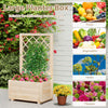 Raised Garden Bed 104 cm Tall Wooden Elevated Planter Box-Natural