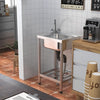 Stainless Steel Commercial Catering Sink Single Bowl Drainer Units Kitchen Basin