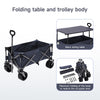 Foldable Trolley Garden Heavy Duty Cart Wagon Beach Camping Truck Off-Road Carts