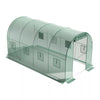 Walk-in Tunnel Greenhouse Gardening Planting Shed Door Window Vents Polytunnel