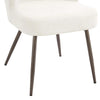 Dusk Mabel Set of 2 Dining Chairs - Ivory Chenille - New