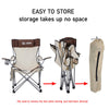 Folding Outdoor Chair Camping Garden Fishing Recliner Seat Furniture w/ Footrest