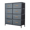 Panana Storage Dresser Organizer Unit,Chest of Drawers with 8 Fabric Bins