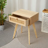 Wooden Bedside Table Cabinet w/ Drawer Nightstand Furniture Storage Side Table