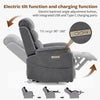Electric Recliner Chair Sofa Massage Armchair with Cup Holder/Wireless Charging
