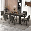 160 CM Rectangular Dining Table with Sturdy L-shaped Legs