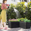 Garden Raised Bed Metal Planter Box Square/Rectangle Planting Trough Grow Beds