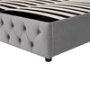 Ottoman Bed Gas Lift Storage Bed 5ft King Size Double Bed Frame Velvet Grey