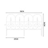 4 8 12 Flexible Garden Lawn Grass Edging Picket Border Panel Plastic Wall Fence