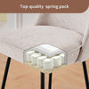 2X Breakfast Bar Stools Thickened Pad Linen Dining Chairs for Counter Kitchen