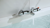 Chrome Bathroom Thermostatic Bath Shower Mixer Taps Deck Mounted Valve Bar Tap