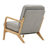 Scandi Fabric Armchair Upholstered Solid Wood Frame Single Sofa Accent Chair NEW