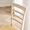 Set of 2 Whitby Solid Wood Traditional Farmhouse Dining Chair in Oak & Cream