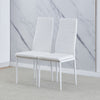 3/5Pcs Small Space Dining Set Square Glass Dining Table+ 2/4 Dining Chairs Home
