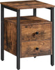 Bedside Table with Drawer Side Table End Table Nightstand Industrial