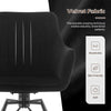 2x Black 360° Swivel Dining Chairs Velvet Padded Seat Dining Room Chair Modern
