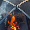 Outdoor Fire Pit Garden BBQ Patio Heater Storage Large Metal Table Log Burner