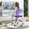 Ergonomic Children Study Chair Kids Desk Chair Adjustable Mesh Chair-Purple