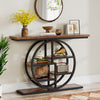 Tribesigns Console Table, 105 cm Industrial 6-Tier Sofa Table Entryway Table