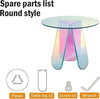 Coffee Table with Multiple Rainbow Colors In Light From Suitable Color