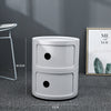 Modern Bedside Table Bedroom Sofa Side End Multi-functional Round Storage Unit