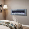 Electric Wall Mounted 12 Flame Fire LED Fireplace Heater Standing W/ Feet 50-72"