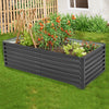 XL Metal Garden Flower Bed Planter Vegetable Grow Box Raised Deep Box Anthracite