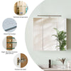 LED Bathroom Cabinet Mirror Wall Mounted 3 Doors Storage Cupboard Glass Shelf