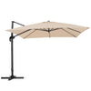 3*3m Large Roma Parasol Banana Cantilever Hanging Umbrella Outdoor Garden Patio