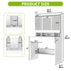 White Vanity Table with LED Mirror, Drawers, Jewellery & Shelf, Bedroom