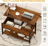 Lift Up Coffee Table With Storage Shelf Living Room Home Furniture