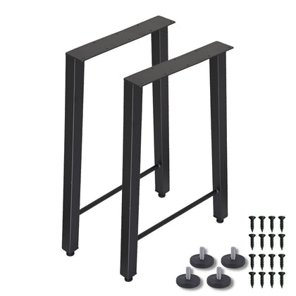 2pcs 28 inch Industrial Steel Table Legs Stand Feet for Cafe Table/Bench/Desk