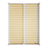 6.8FT Wooden Bed Frame White 208cm King Size Solid Wood Pine Bed Frame w/Slatted