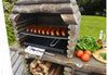 Masonry BBQ barbecue wood effect garden grill wood and charcoal cooking massive