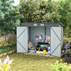 Garden Shed Galvanised Metal Shed Outdoor Tools Bike Storage House Anthracite UK