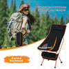 1/2x Folding Camping Chair Lightweight Portable Outdoor Fishing Chair with Bag