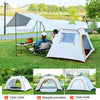 2-3 Man Tent Luxury Waterproof with Porch Awning 3 Person Camping Tent Hiking uk