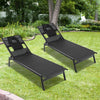 Patio Chaise Lounge Chair Sun Lounger Recliner w/ 5-Position Adjustable Backrest