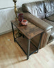 Industrial Style Side Table Phone Lamp Coffee Tea Vintage Furniture Metal Rustic