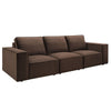 Dusk Brooklyn Cappuccino Velvet 3 Seater Sofa RRP £899