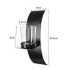 Pair of Metal Wall Candle Holders Stand Sconce Glass Tea Light Holder Home Decor
