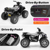 Kids Ride on Car 24V Soft Start Electric Vehicle with LED Lights-Black
