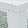 Wood White High Gloss Dining Table Dining Room Rectangular 4-6 Seats Kitchen