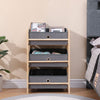 3 Fabric Drawers Storage Unit Organizer for Living Room Snack Toy Storage Shelf
