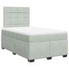 Box Spring Bed with Grey 120x200 Q3I3