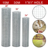 24"36"39"48" 6M/15M/30M Galvanized Welded Wire Mesh Chicken Rabbit Silver Fence