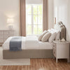 Dusk Wiltshire Stone Matte Velvet Double Ottoman Storage Bed RRP £799